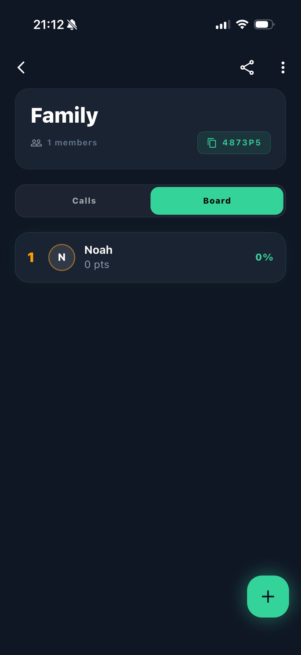 QuiDit leaderboard screen
